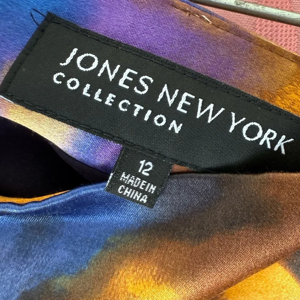 Jones New York Luxury Silk / Cotton Blend Knee-Length Skirt, Never Worn - Picture 2 of 5